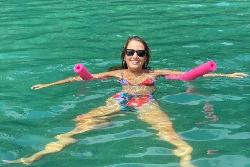 floating in Playa Blanca 2