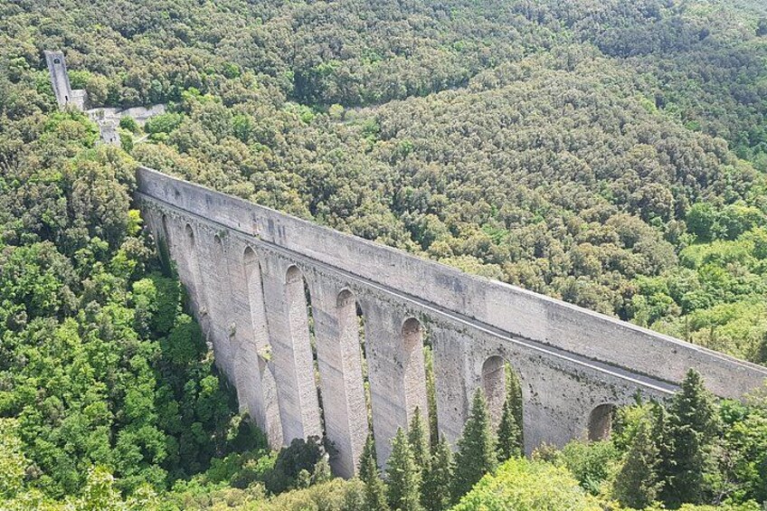 Un grand barrage à arches multiples, entouré d’une forêt dense et de collines. 3