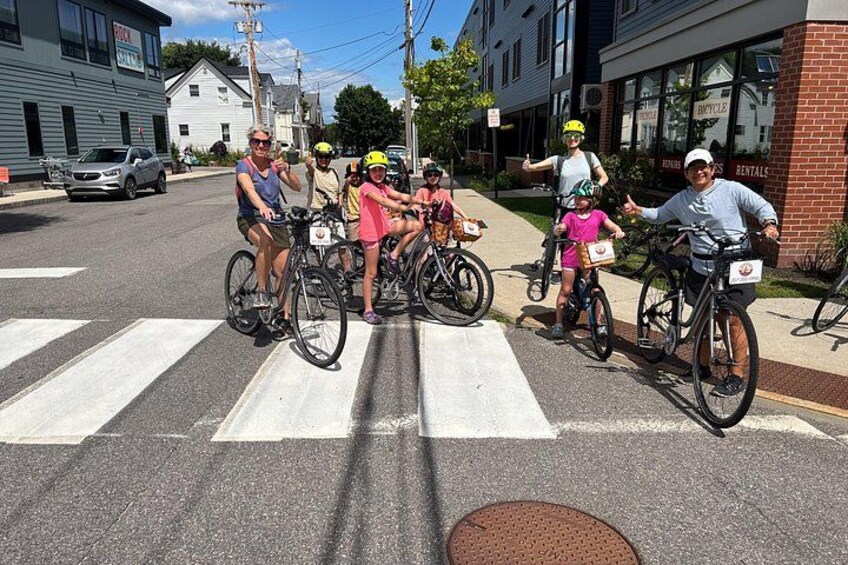 Meet right over the Casco Bay bridge, close to the bike path. 3