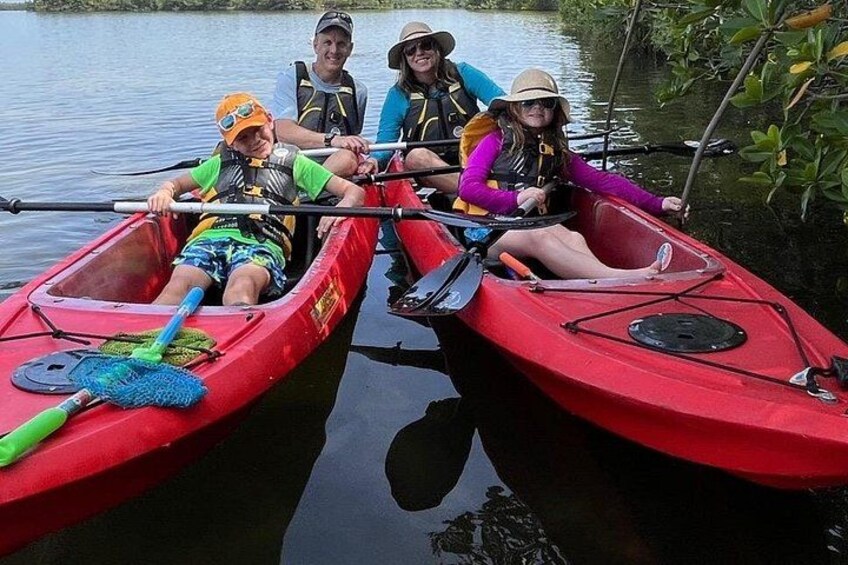 Indian River Clear Bottom Kayak or Paddleboarding Manatee and Dolphin Tour 5