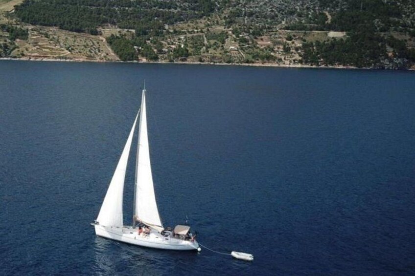 Sailing Boat Kleftiko and Sikia Cave West of Milos 2
