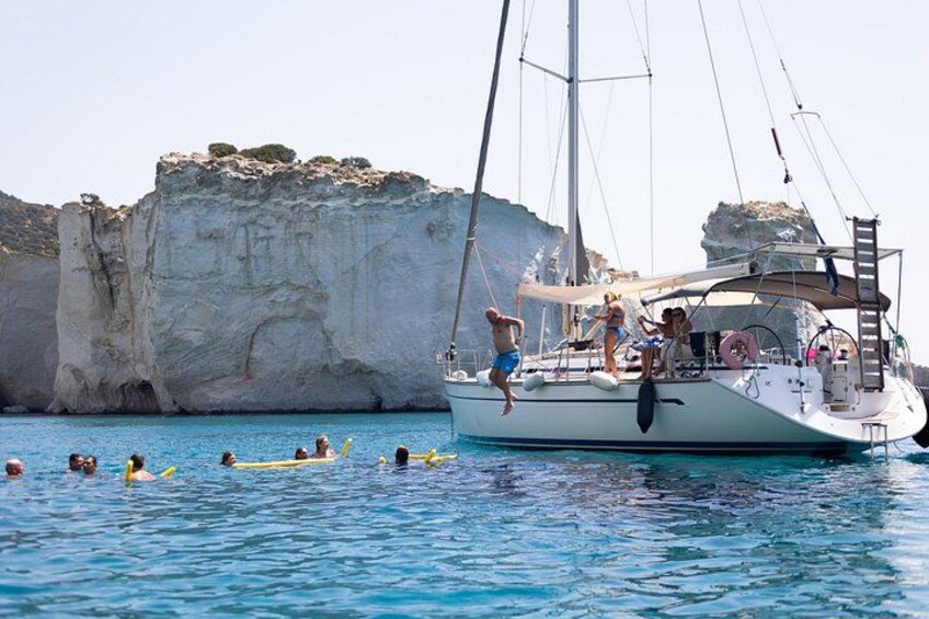 Sailing Boat Kleftiko and Sikia Cave West of Milos 3