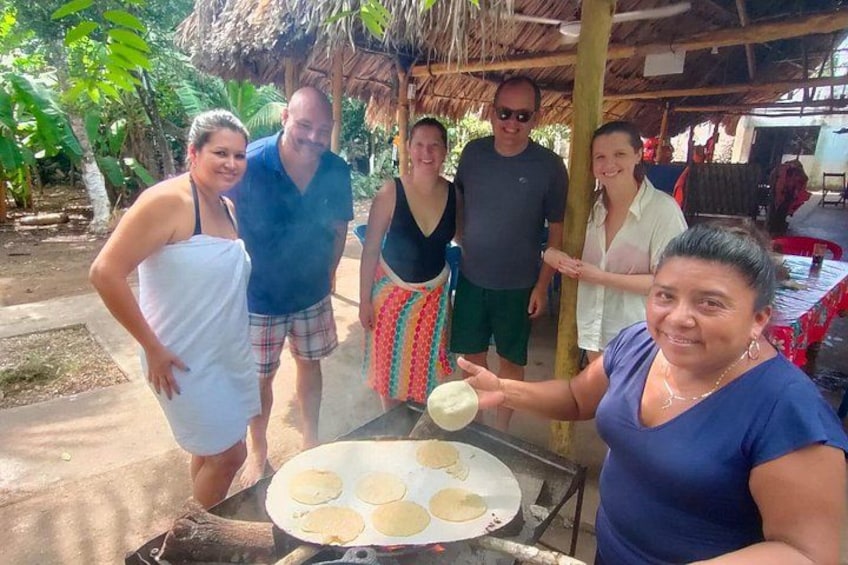 Cooking handmade tortillas 5