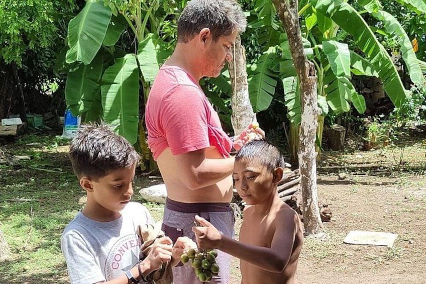 childrens at the family private cenote 4