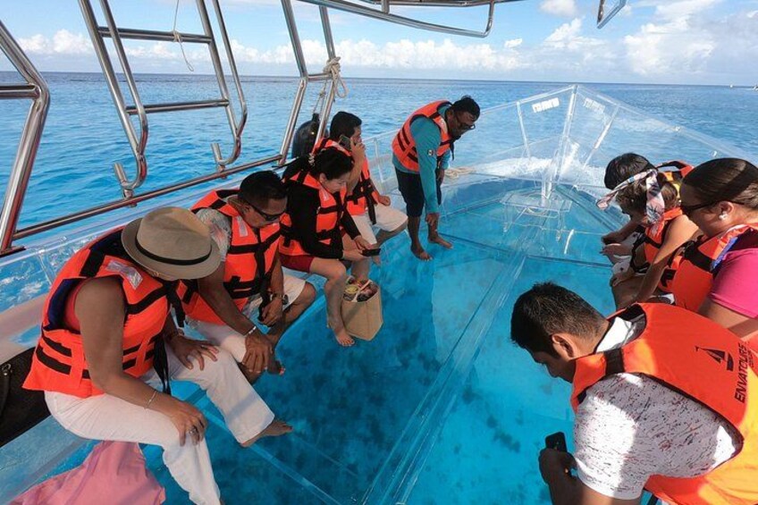 Cozumel ClearBoat Adventure with Snorkeling 1