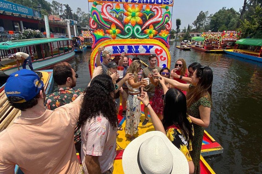 Xochimilco & Mexican Party with Guacamole & Unlimited Drinks 1