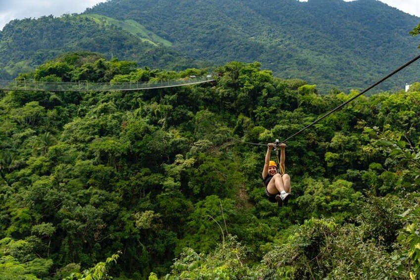 Puerto Vallarta's Best Canopy Zipline + Jorullo Bridge walk! 1