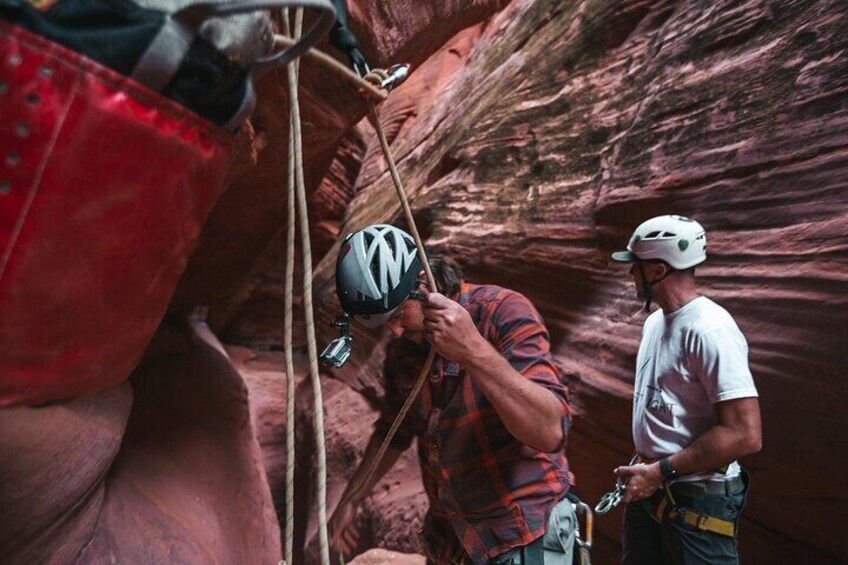 Half Day Slot Canyon Canyoneering near East Zion