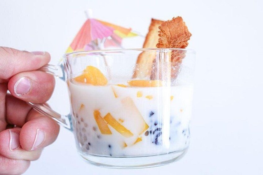 Local dessert; each guest will prepare and eat three dishes. 5