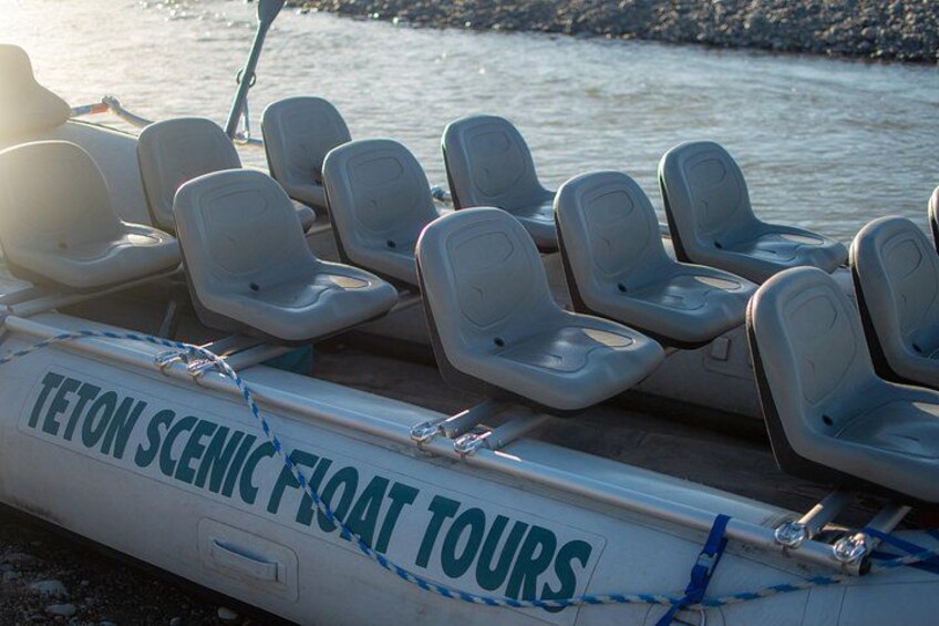 Chairs on the raft. 5