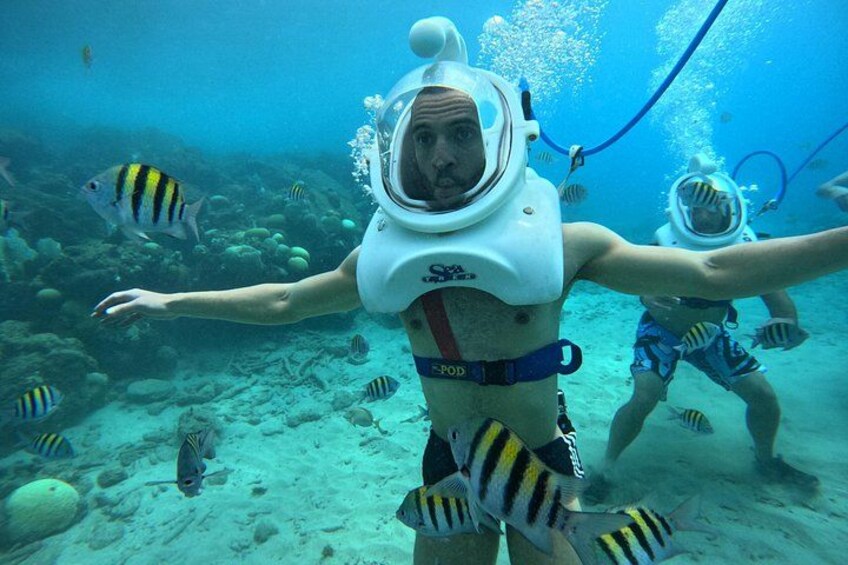 Breathe Naturally Underwater with Sea TREK - Discover Curacao's Marine Life 3