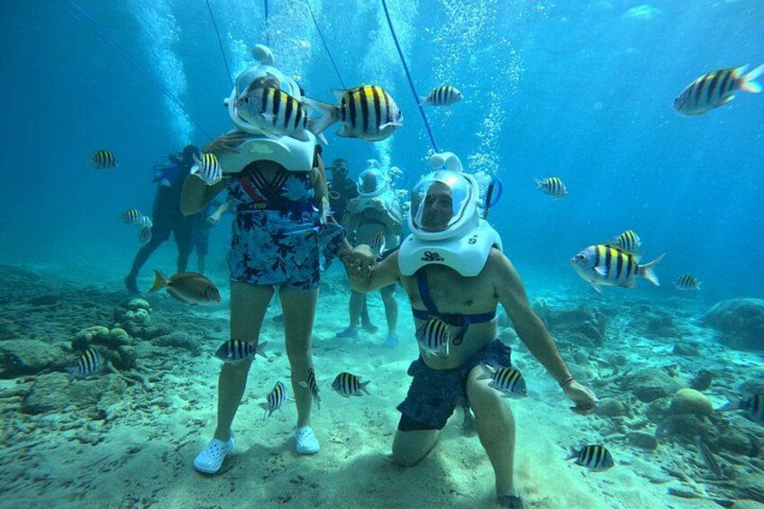 Family Friendly Helmet Diving in Curacao - No experience or swimming skills needed 4
