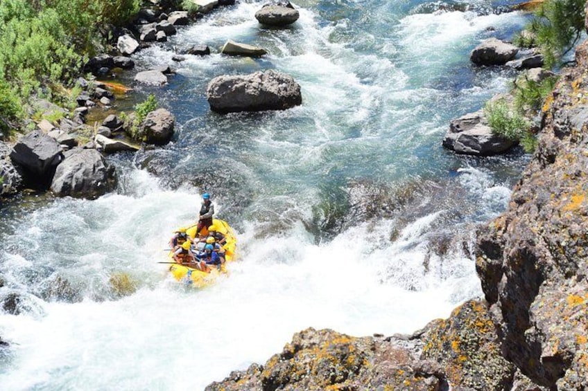 Class III whitewater excitement on the Truckee River.
Photo of Jaws rapid on the Boca- Floriston run. 5