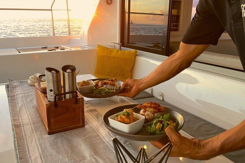 Our Captain's Signature Tasting Menu served table side 2