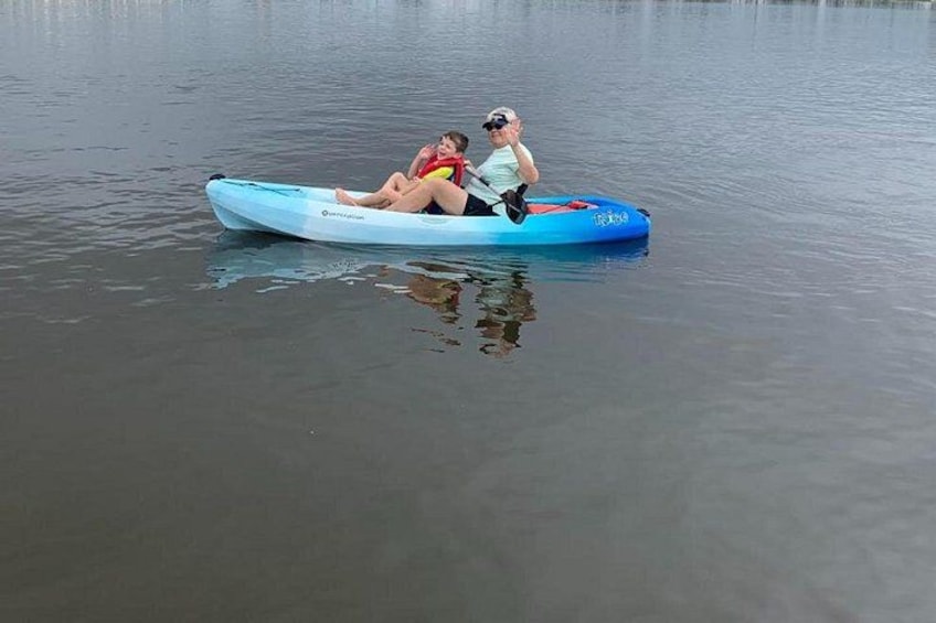 Another Grandma with her grandson enjoying a great day on the water! 4