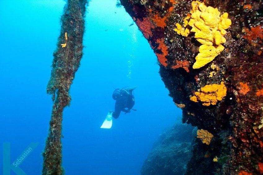 Discover Scuba Diving in the Caldera of the Volcano in Santorini 1