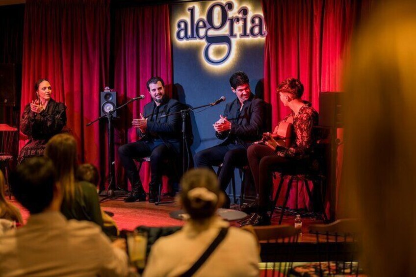 Authentic flamenco show. Alegria and gastronomy Malaga