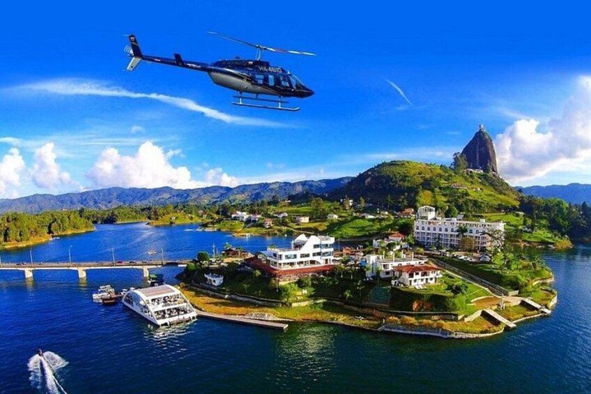 The best private tour to Guatapé and Helicopter ride + Guatapé's rock +Boat ride 1