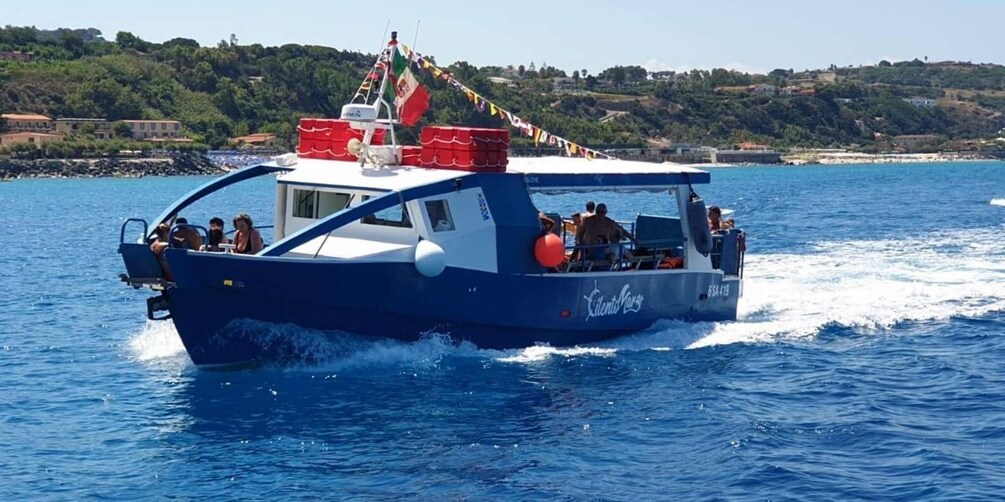 Picture 2 for Activity From Tropea: Capo Vaticano boat tour with snorkel & aperitif 4