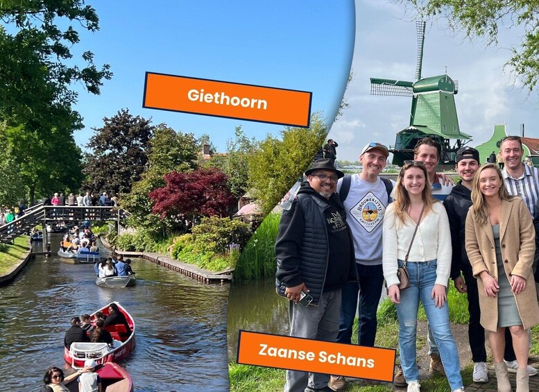 Amsterdam: Zaanse Schans & Giethoorn Day Trip + Canal Cruise 1