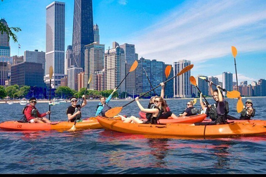 Chicago's Lake Michigan Downtown Kayak Rental at Ohio Street Beach 5