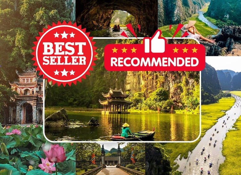 Hanoi: Hoa Lu - Tam Coc: Boat Ride, Cycling & Buffet Lunch 1