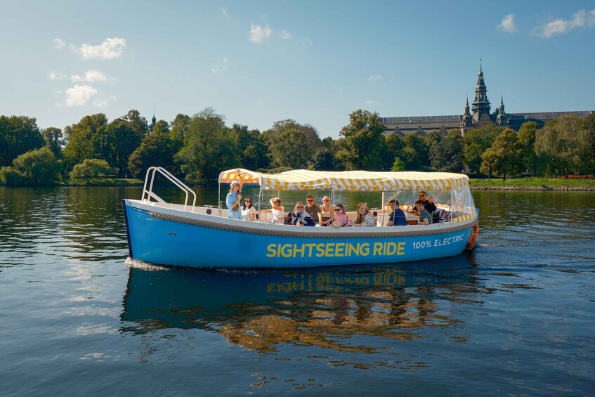 Picture 2 for Activity Stockholm: Live Guided City Sightseeing Open Boat Tour 3