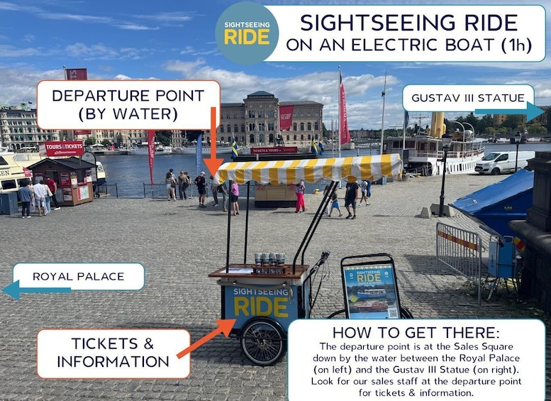 Picture 8 for Activity Stockholm: Live Guided City Sightseeing Open Boat Tour 2