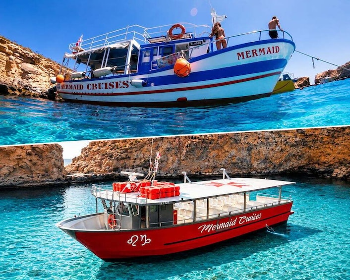 Picture 2 for Activity Malta: Blue Lagoon, Comino, Gozo & Caves Boat Cruise 2