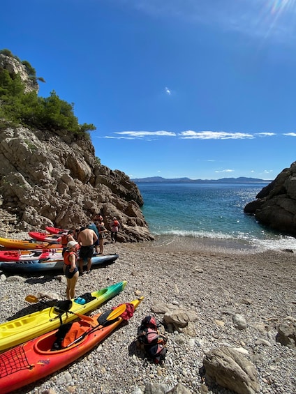 Picture 21 for Activity Marseille: Côte Bleue Calanques Half-Day Kayak Tour 3