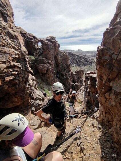Picture 3 for Activity Gran Canaria: Cliff Climbing Via Ferrata Trip by Maspalomas 2
