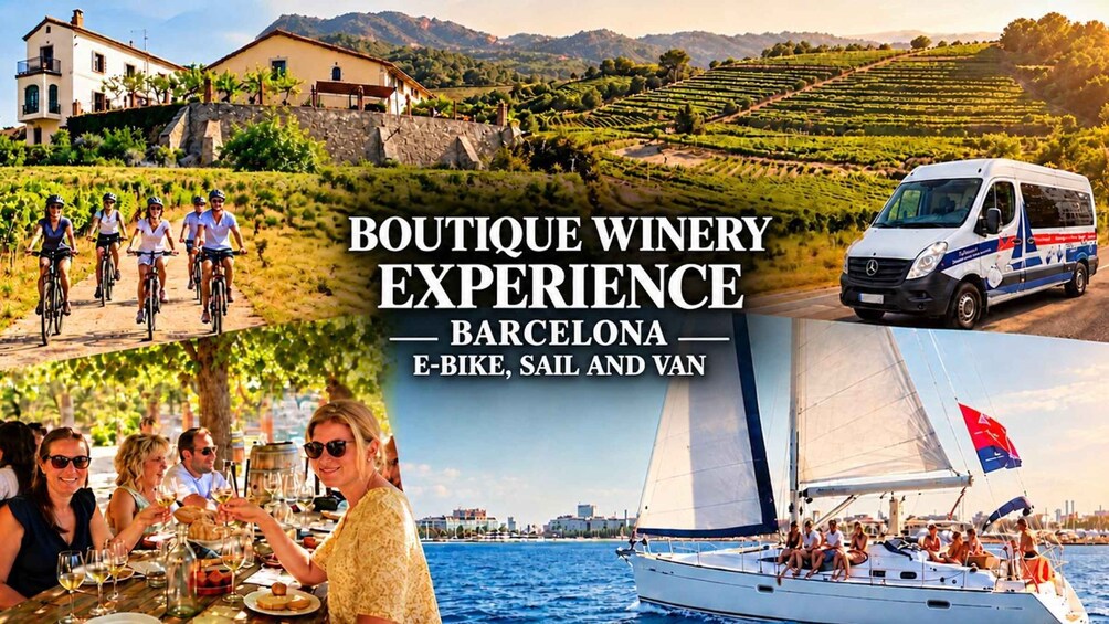 Picture 12 for Activity Boutique Winery Experience via E-Bike, Sail or Car Barcelona 3