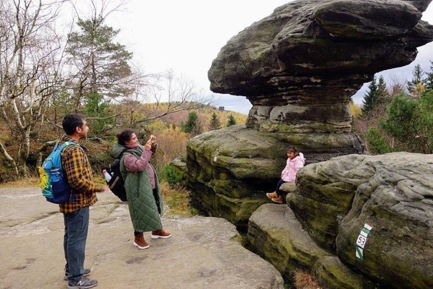 Mushroom rock formation in Tisa 3