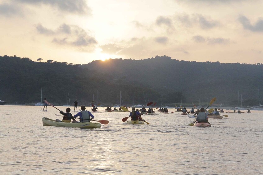 Sunset trip kayak tour in the gulf of Saint-Tropez 1