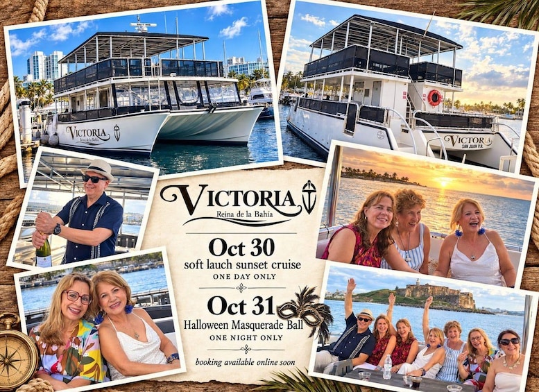 Picture 2 for Activity San Juan: Old San Juan Sunset Cruise with Drinks & Transfer 3