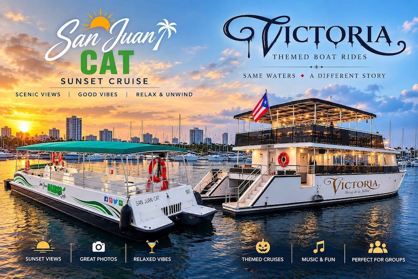 Picture 1 for Activity San Juan: Old San Juan Sunset Cruise with Drinks & Transfer 4