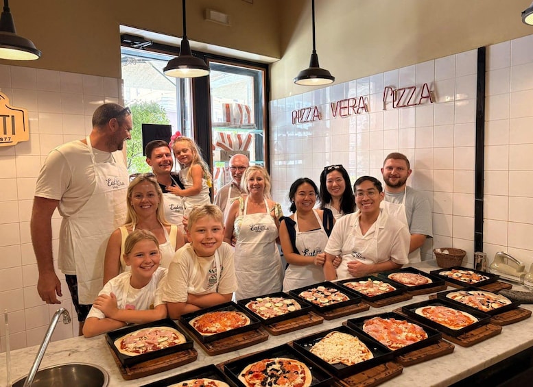 Picture 11 for Activity Rome: Pizza and Tiramisu Cooking Class with Wine 2