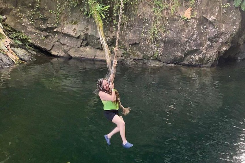 El Yunque Rainforest Waterslides, Waterfalls and Rope Swing 3