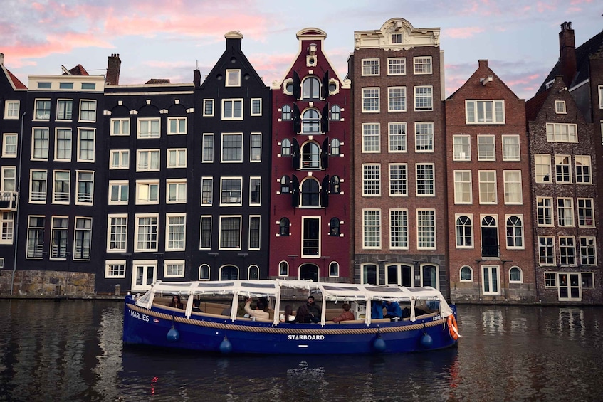 Picture 1 for Activity Amsterdam: Modern Canal Cruise with Local Guide, Bar & Bites 4