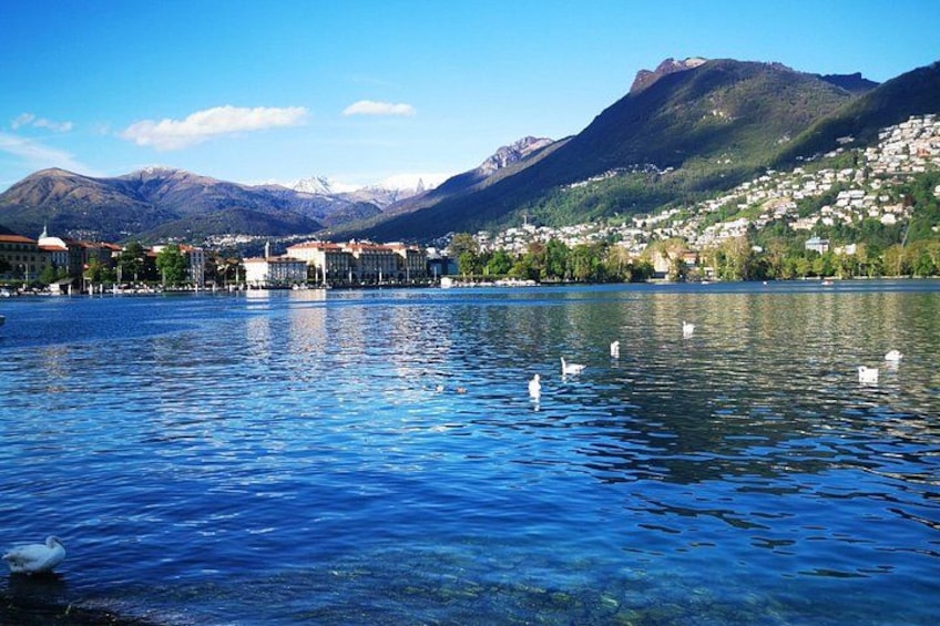 Lugano waterfront promenade 4