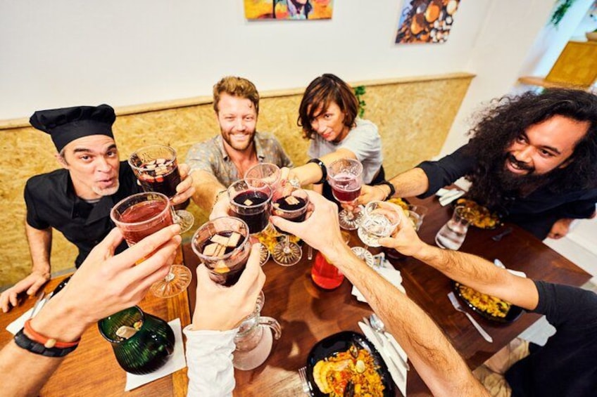 Then sit down and relax with your new friends and family as you enjoy the meal that you helped create! All this and much more is available in this 3 hour action packed culinary experience! 2