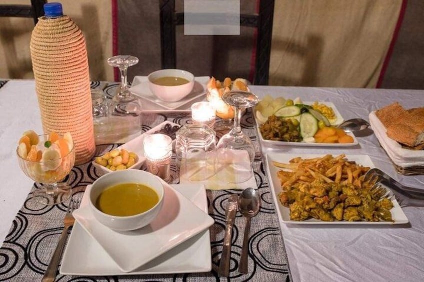 Camel trek with 1 night in a luxury desert camp with dinner 5