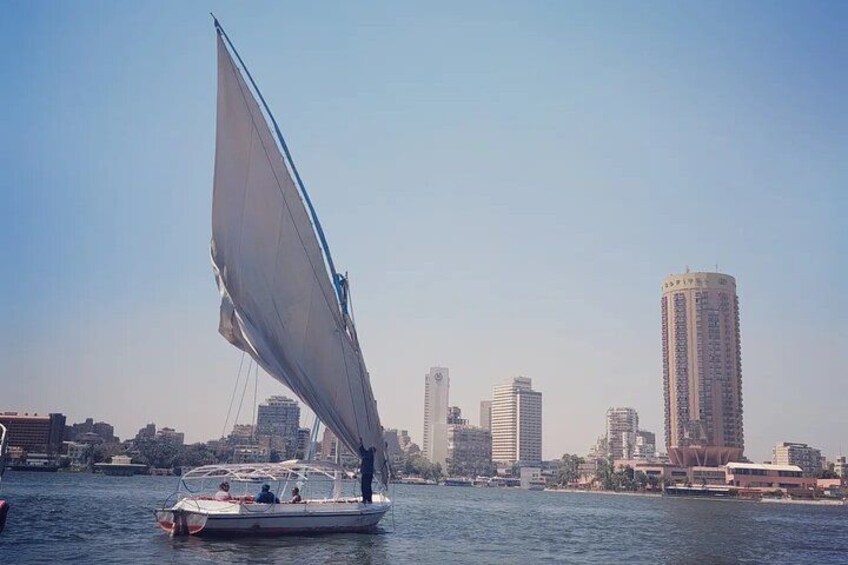 Private sailing boat with its Sailor 5