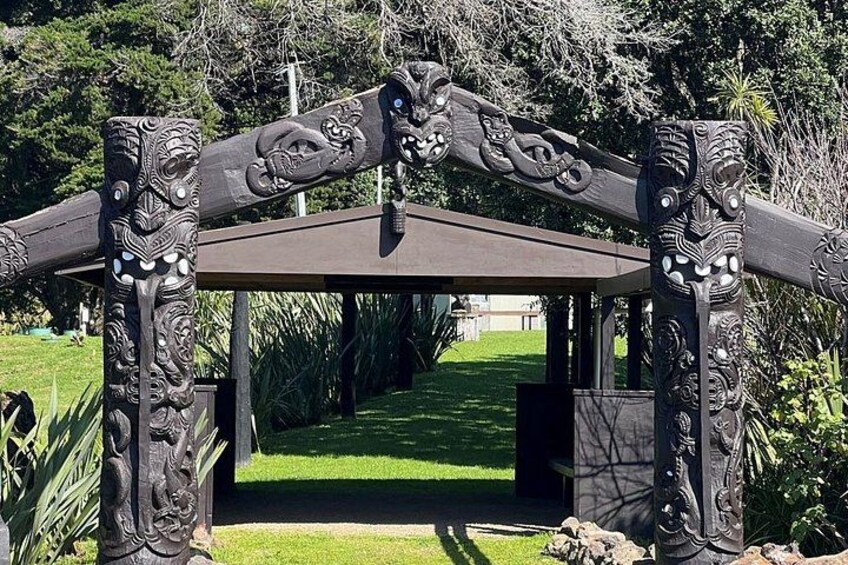 Piritahi marae entrance, Waiheke Island 4