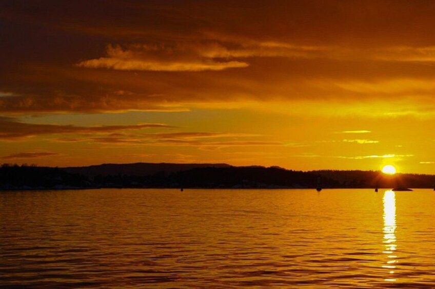 Sunset on Oslojords 2
