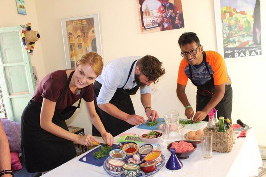 Moroccan Cooking Class in Marrakech & Food Market by Chef Khmisa 2
