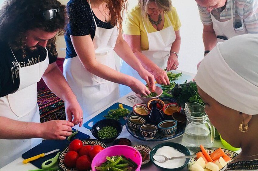 Team work preparing The tajine 2