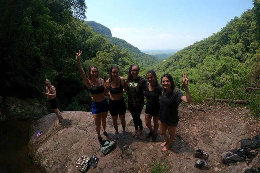 Infinite waterfall trail in Nova Veneza 2