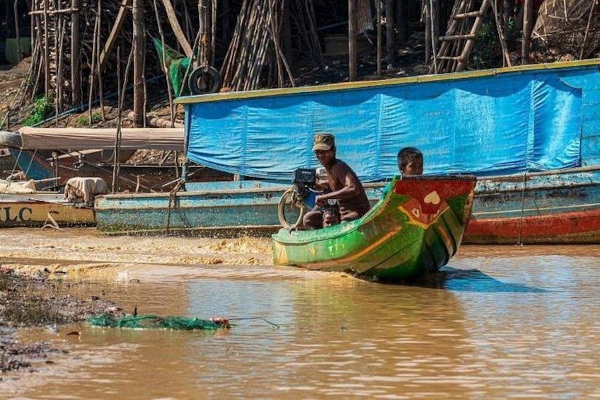 Half Day Kompong Pluck stilt home Village on Tonle Sap & Sunset 3