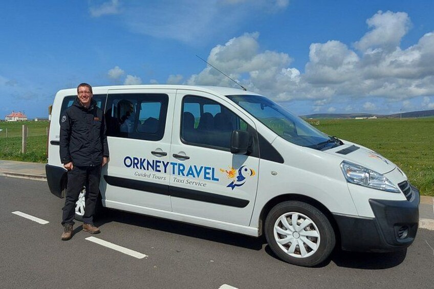 Garry with one of the tour vehicles 2